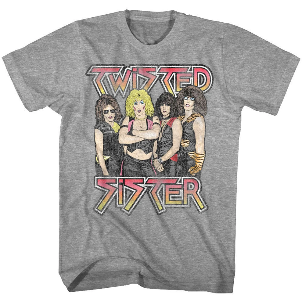 Футболка для мужчин витая Sister Glam Rock Группа фото альбом концертный тур Мерч