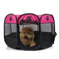 portable pet playpen foldable washable pet dog tent dog house puppy cat cage kennel octagonal fence for home outdoor use