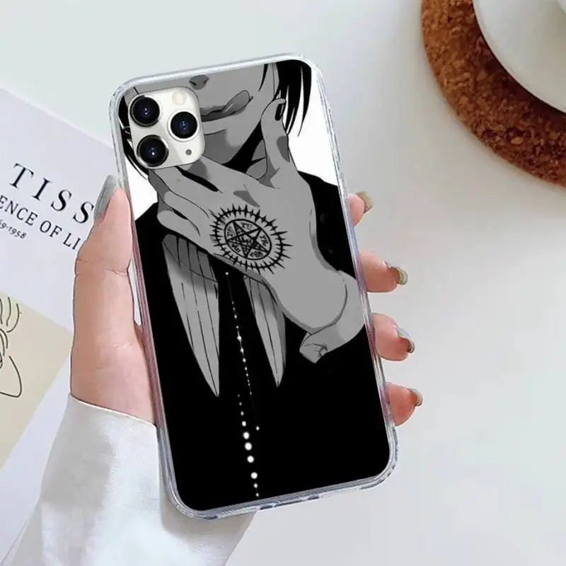 

Black Butler anime Contract Totem Fitted luxury Phone Case shell For iphone 12 5 5s 5c se 6 6s 7 8 plus x xs xr 11 pro max