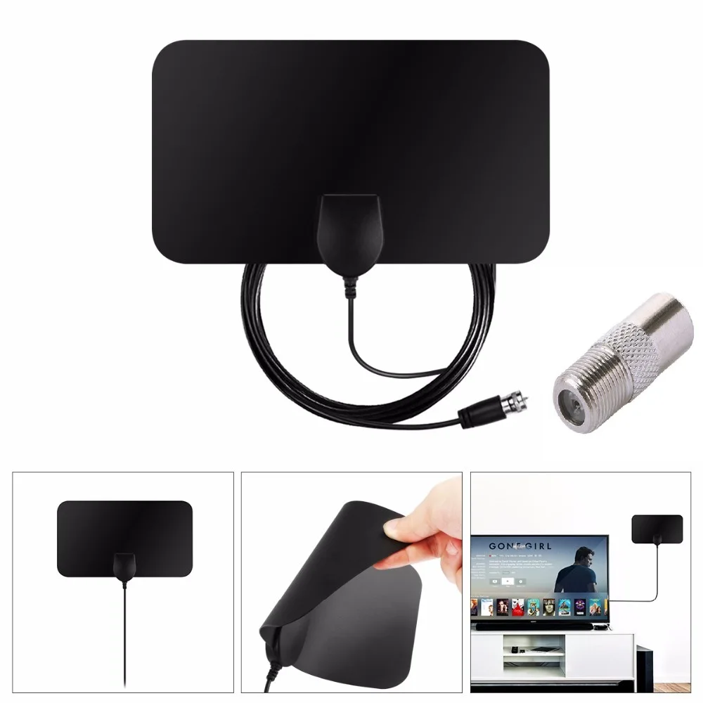 

OUDNEAS Official HD graphic design 4K 25DB High Gain HDTV DTV Box tube satellite stick amplified digital indoor tv antenna