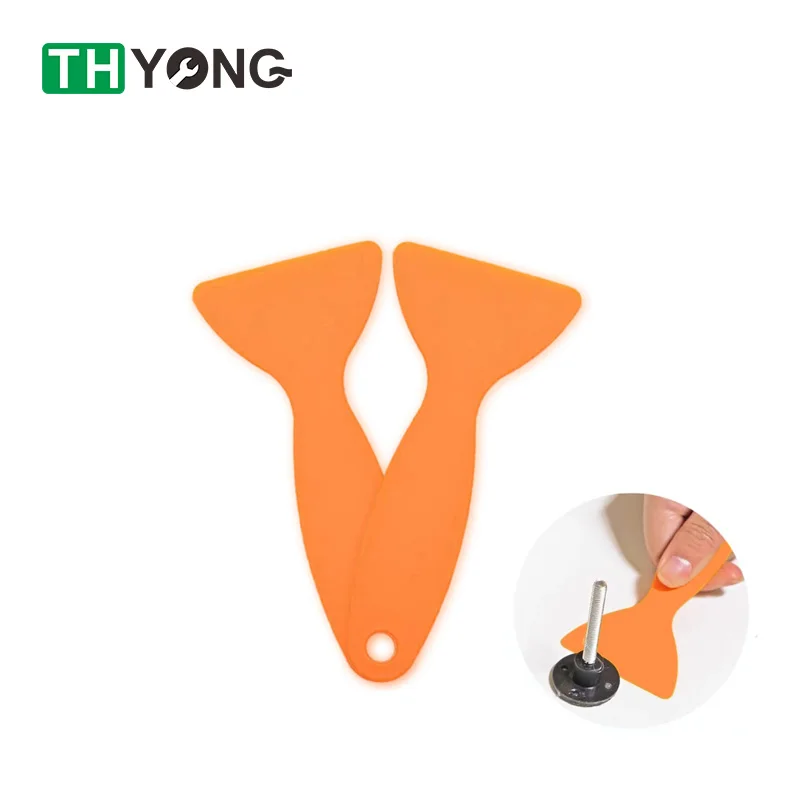 

5Pcs пластиковый скребок Инструмент для iPhone Samsung Huawei мобильный телефон защитная пленка для экрана для установки инструмент для вставки ткань ...