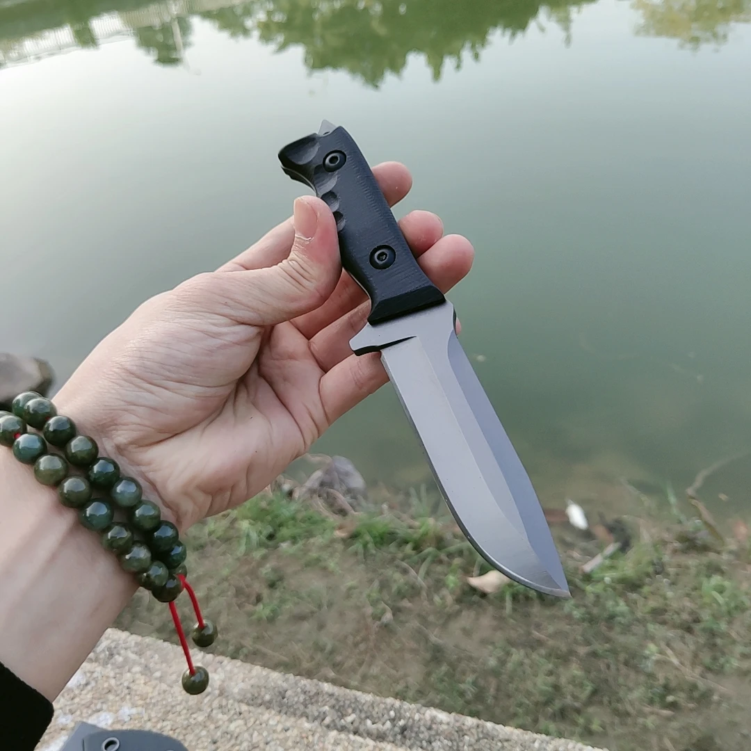 Нож для выживания на природе D2 стальной высокопрочный маленький прямой нож