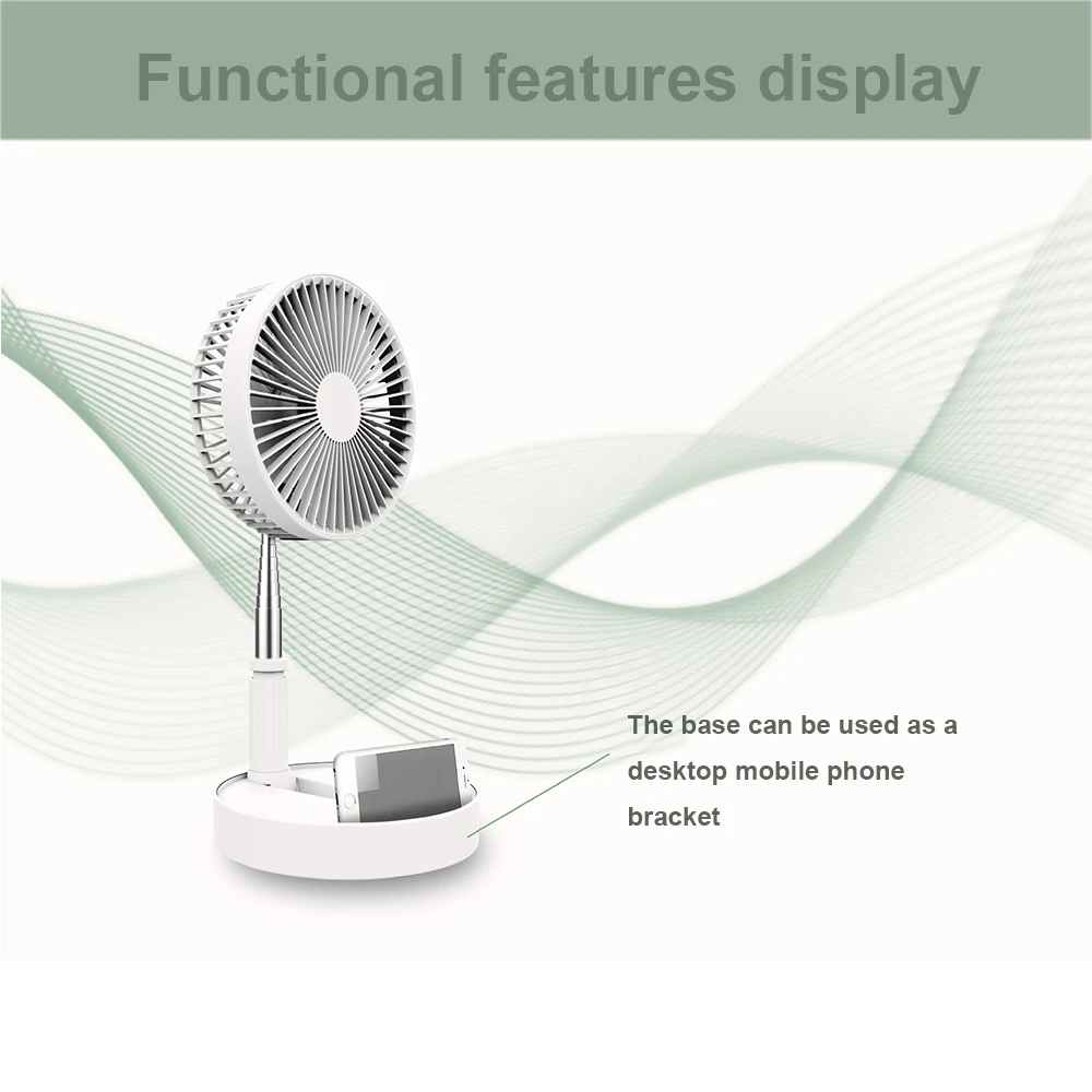 Летний кулер портативный вентилятор ручной USB перезаряжаемый Мини Складной для