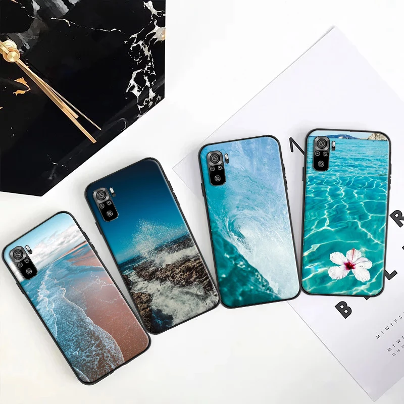 

Blue Sea Ocean Phone Case For Xiaomi Redmi 9T 9A Note 9 10 Pro MAX 9S Note 9 Pro 5G 10S 10 10T 5G Pro Funda Coque Carcasa