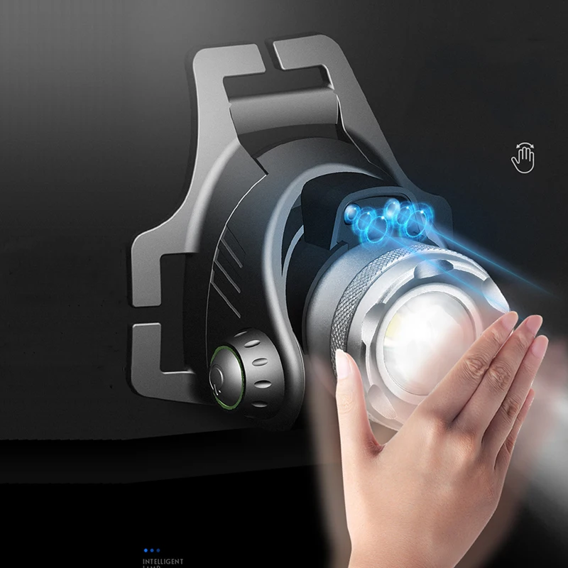 2 Led Bulbs XM-L2 U3 T6 Headlamp Sensor Head Flashlight Lamp Torch Headlights Waterproof Usb Rechargeable 18650 Battery Lantern | Освещение