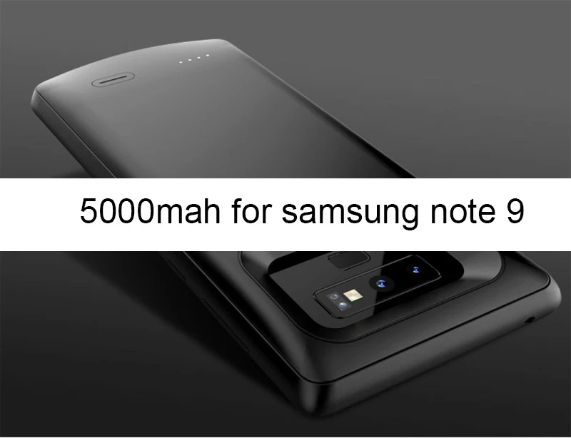 Black for Note 9 SeenDa 5500mah Аккумулятор Чехол для samsung Note 8 S8 plus противоударный резервный зарядный чехол для samsung S8 S9 Plus Note 9 power Bank - Цвет: Black for Note 9