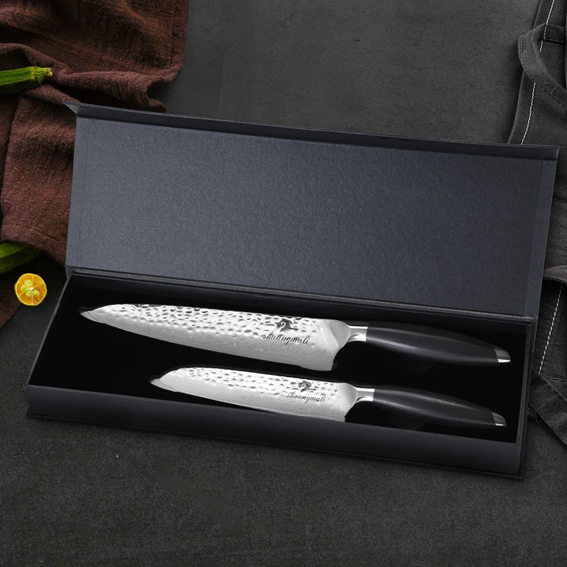 Набор кухонных ножей VG10 67-story набор из дамасской стали острые ножи Santoku режущие с