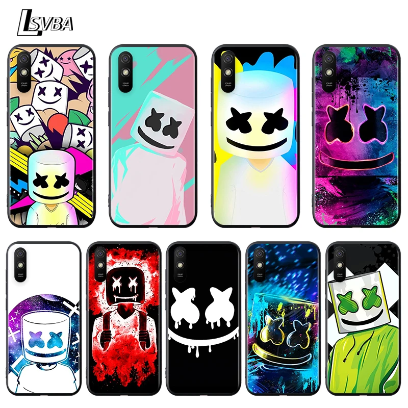 

Marsh DJ mello For Xiaomi Redmi 9 9C 9A 9I 9T 10X 8A 8 7A 7 6A 6 5 S2 Y3 Y2 GO K20 Pro Prime Black Phone Case
