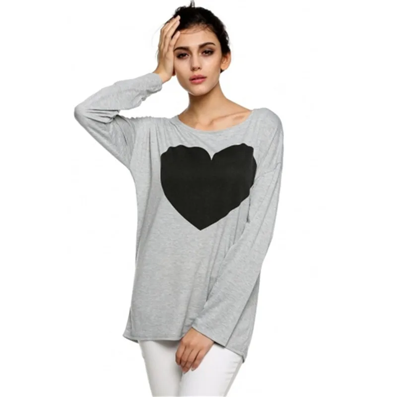 Женская футболка с длинным рукавом и круглым вырезом Размеры M L XL | одежда