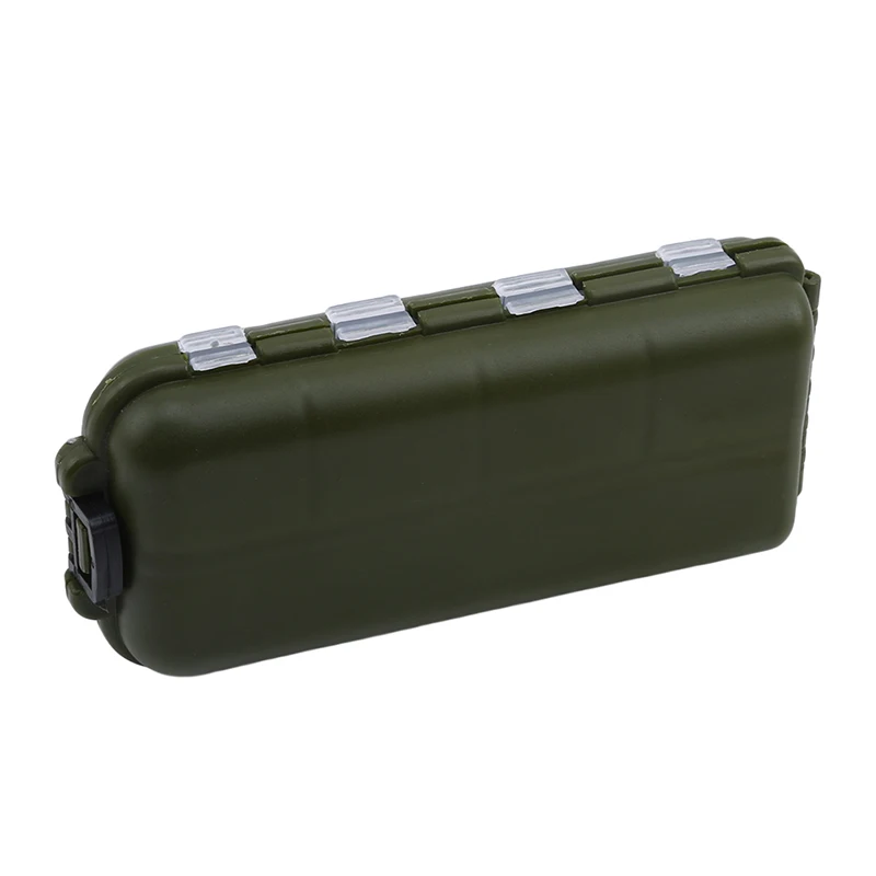 

Compartment Storage Fishing Box Plastic Fishing Bait Spoon Hook Bait Gadget Box Rectangular Fish Hook Box Green