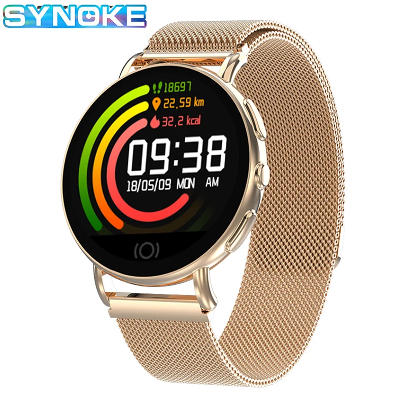 SYNOKE мужские Смарт часы с шагомером сном пульсометром монитором счетчиком
