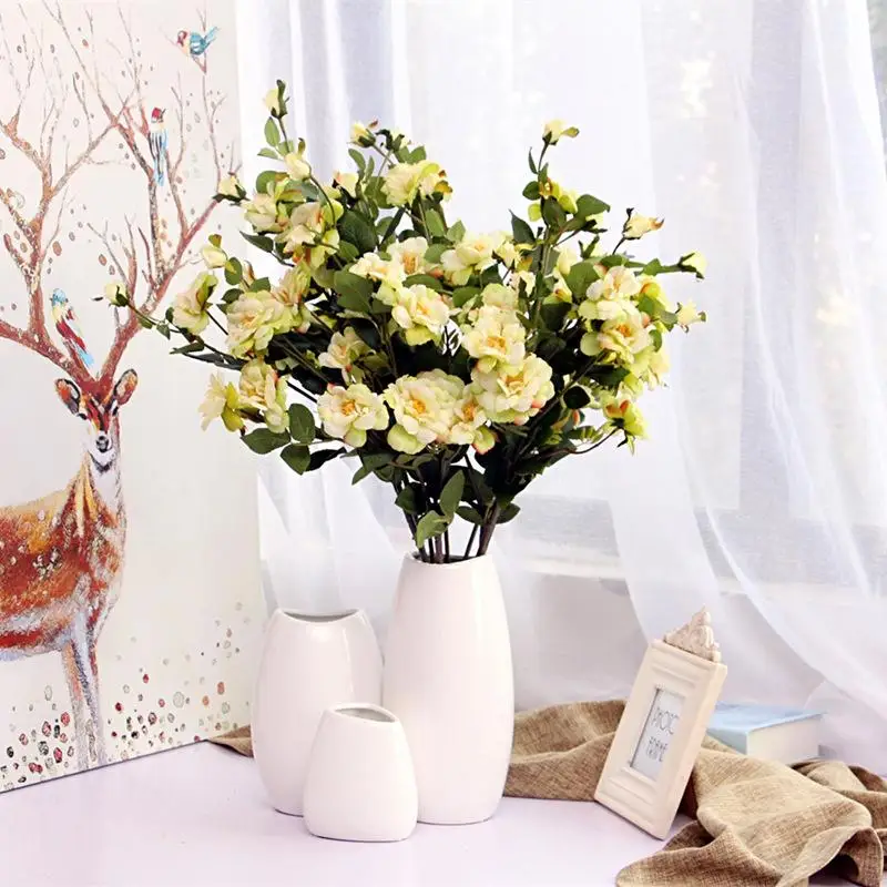 10 белый керамический вставить белая керамическая пресс-форма настольная ваза