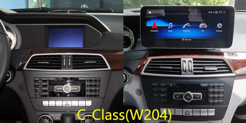 Автомобильный мультимедийный плеер 10 25 дюйма для benz C class W204 C200 C180 S204 2011-2013 android