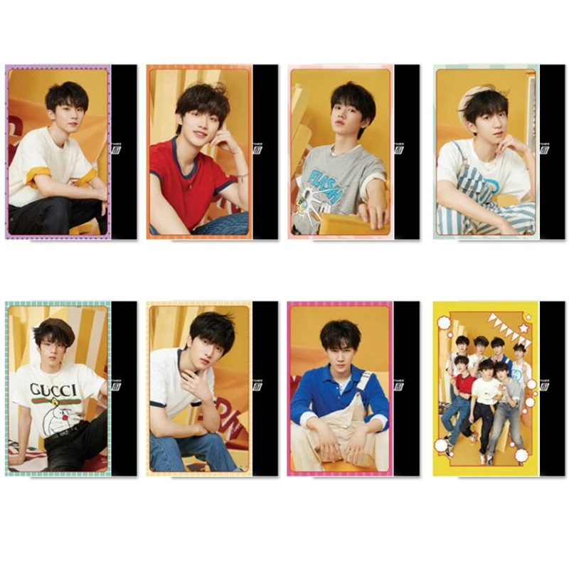 

New POP Group Teens In Times JIAQI Double-Sided Photocards TNT LOMO Cards Postcards MA YAOWEN LIU For Fans Collection Gifts