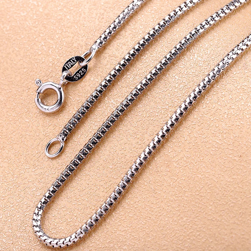 

With Certificate&Polishing Cloth 925 Silver Chain Necklace, If you receive a fake silver, we will refund you 10 times the price