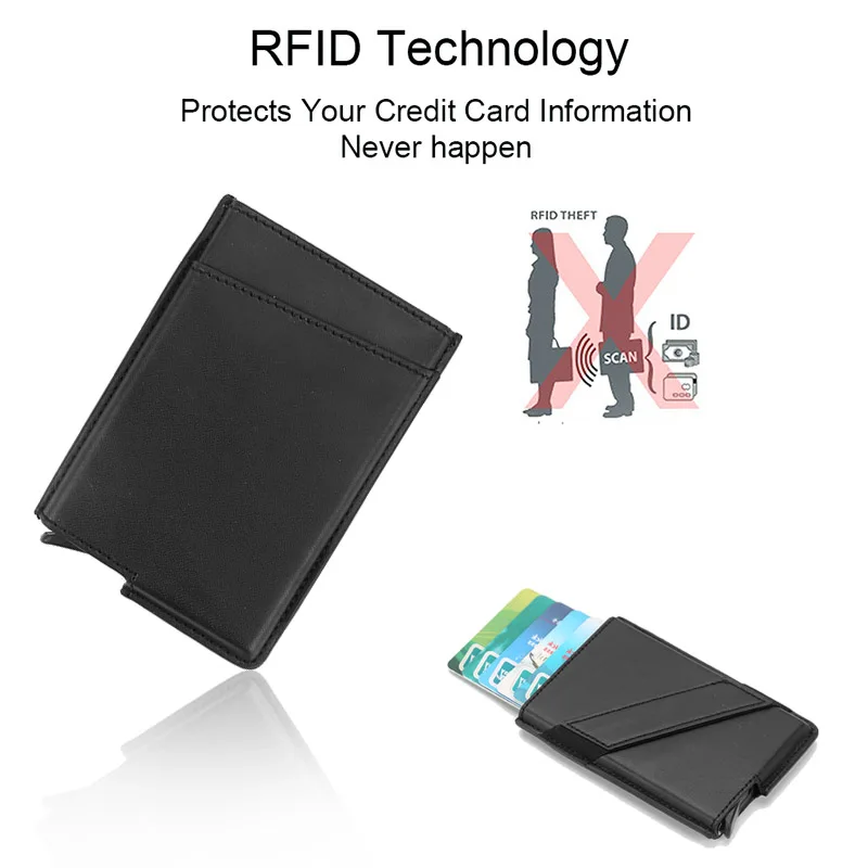 DIENQI Rfid держатель для карт мужские кошельки тонкий кошелек денег Мужской