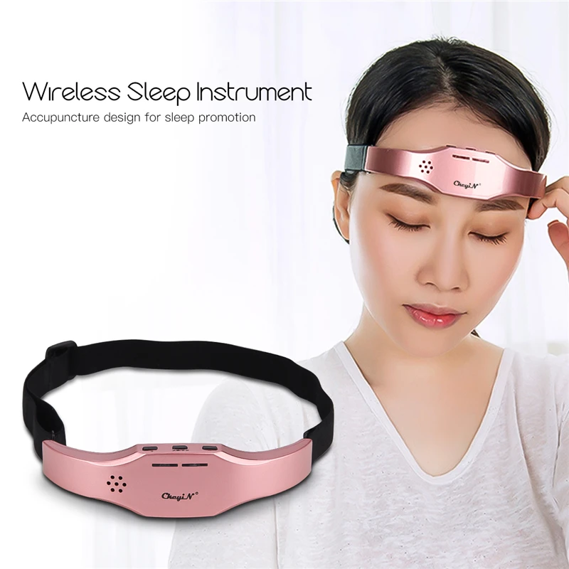 

Low Frequency Pulse Stimulate Head Massager Wireless Stress Relief Brain Massage Helmet Unisex Sleep Therapy Device Sleeping Aid