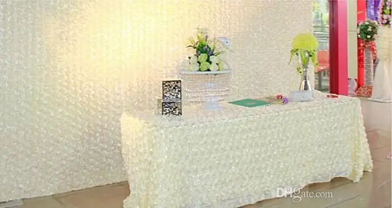 

10m/lot 1.4 m Width Romantic White 3D Rose Petal Carpet Aisle Runner For Wedding Backdrop Centerpieces Favors Party Decoration