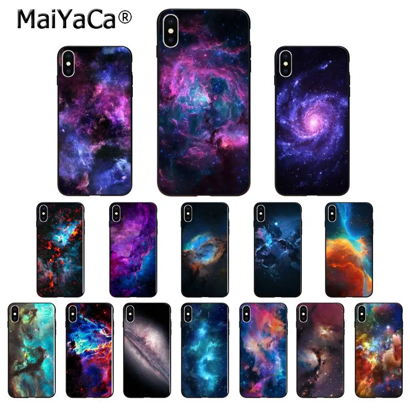 

MaiYaCa Universe Space Nebula Galaxy TPU Soft Phone Case for iPhone X XS MAX 6 6s 7 7plus 8 8Plus 5 5S SE XR 11 11pro max Cover