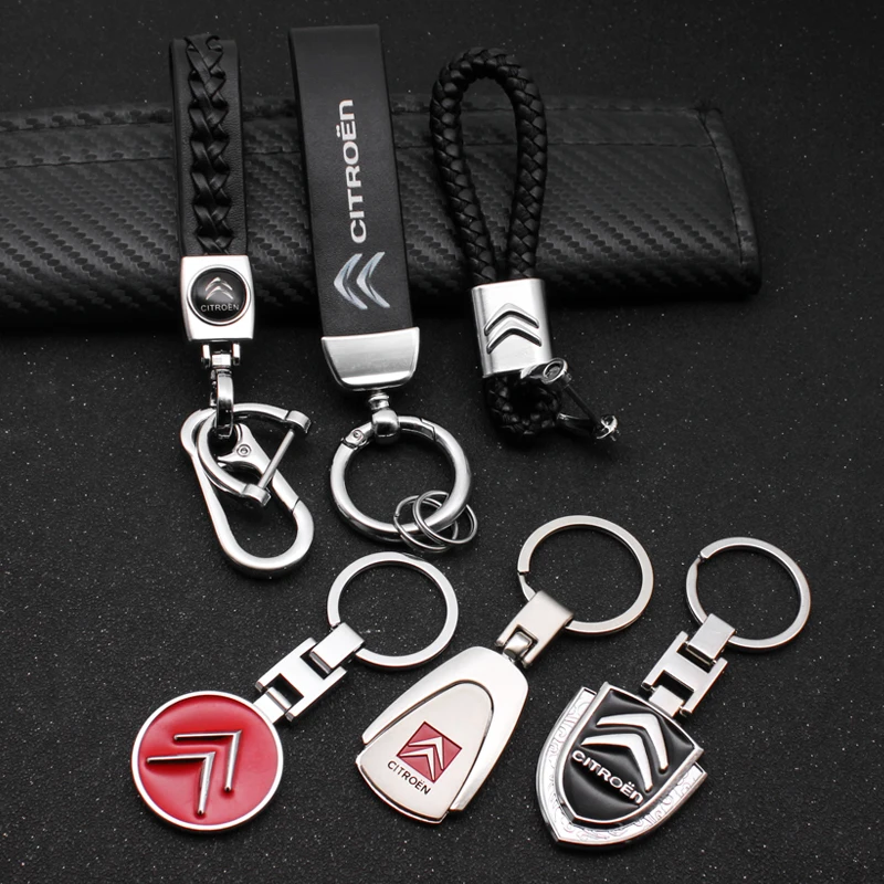 

3D Metal Braided Rope Car Keychain Key Chain Key Rings For Citroen C1 C2 C3 C4 C5 C6 C8 C4L DS3 C-ELYSEE Car Styling Accessories