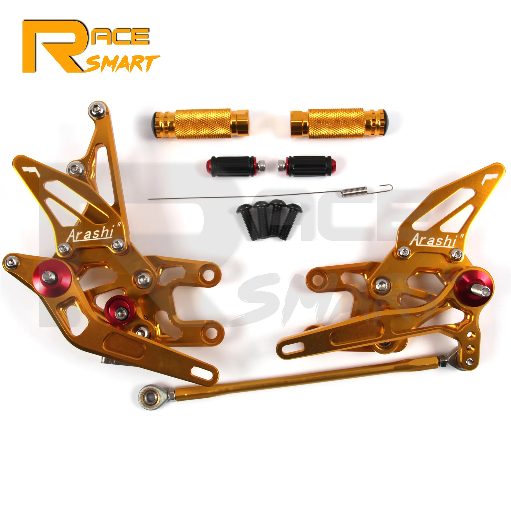 

For KAWASAKI ZX-10R ZX1000 2004 2005 ZX10R 04 05 Motorcycle CNC Adjustable Rearset Rear Set Footrests Foot Rest Pegs Pedal