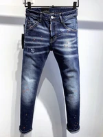dsquared2 new style ripped menswomen jeans fashion self cultivation dimensional elastic pants 9703