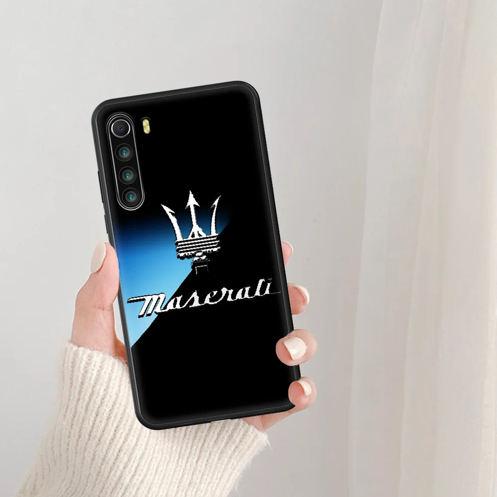 

Maserati Luxury Sport Car Phone Case For Xiaomi Redmi Note 7 8 8T 9 9S 4X 7 7A 9A K30 Pro Ultra black Etui Tpu Shell Pretty Cell