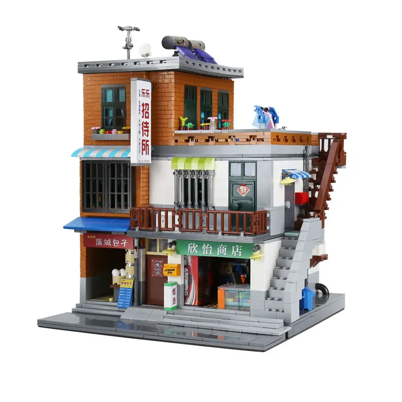 DHL XINGBAO 01013, китайские игрушки MOC, серия городской стройки, городской набор для строительства деревни, строительные блоки, наборы кирпичей, детские игрушечные модели, подарки