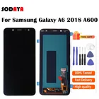 Дисплей Super AMOLED для SAMSUNG Galaxy A6 2018, A600, A600F, A600FN, ЖК-дисплей с сенсорным экраном, дигитайзер в сборе