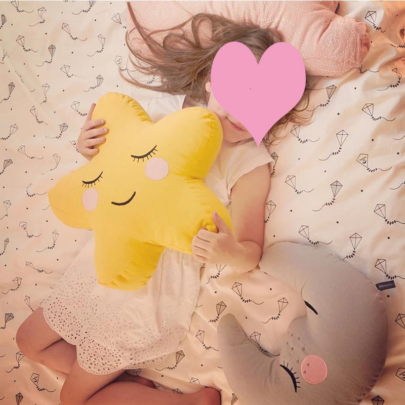 Koodykids, скандинавские INS, горячая декоративная подушка для детской комнаты, украшение для облаков, Луны, звезд, подушка для детской комнаты
