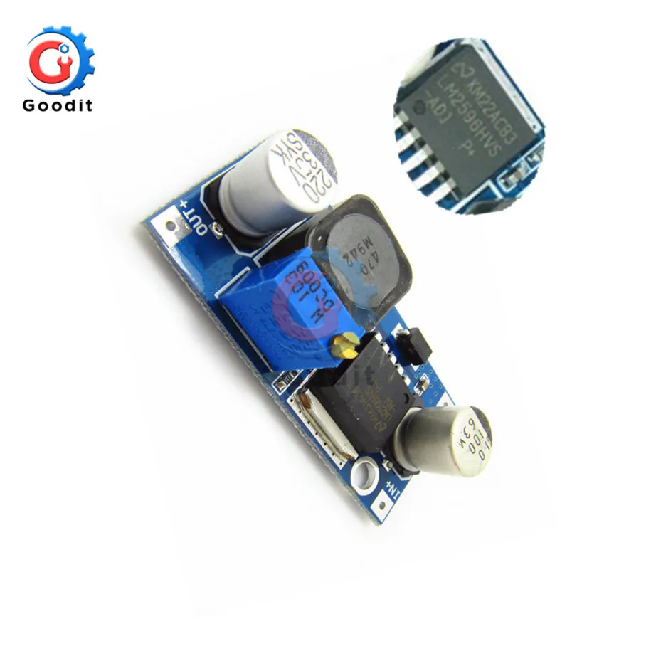 DC-DC Adjustable Step Down Buck Converter Power Module 4.5-50V To 3-35V Urrent limiting LM2596HVS LM2596 HV LM2596HV | Обустройство