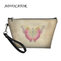 advocator womens retro beauty bag 3d butterfly pattern cosmetics box handbag organizer travel pouch for female bolsa maquiagem