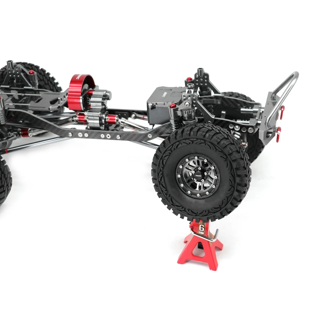 JKMXRC 1/10 Rc Rock Crawler автомобиль CNC металлический осевой SCX10 шасси с карбоновой рамой