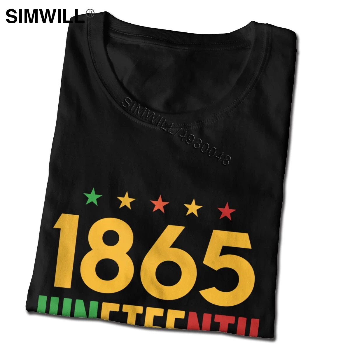 Juneteenth праздновать свободу 1865 Футболка Мужская хлопковая футболка с коротким