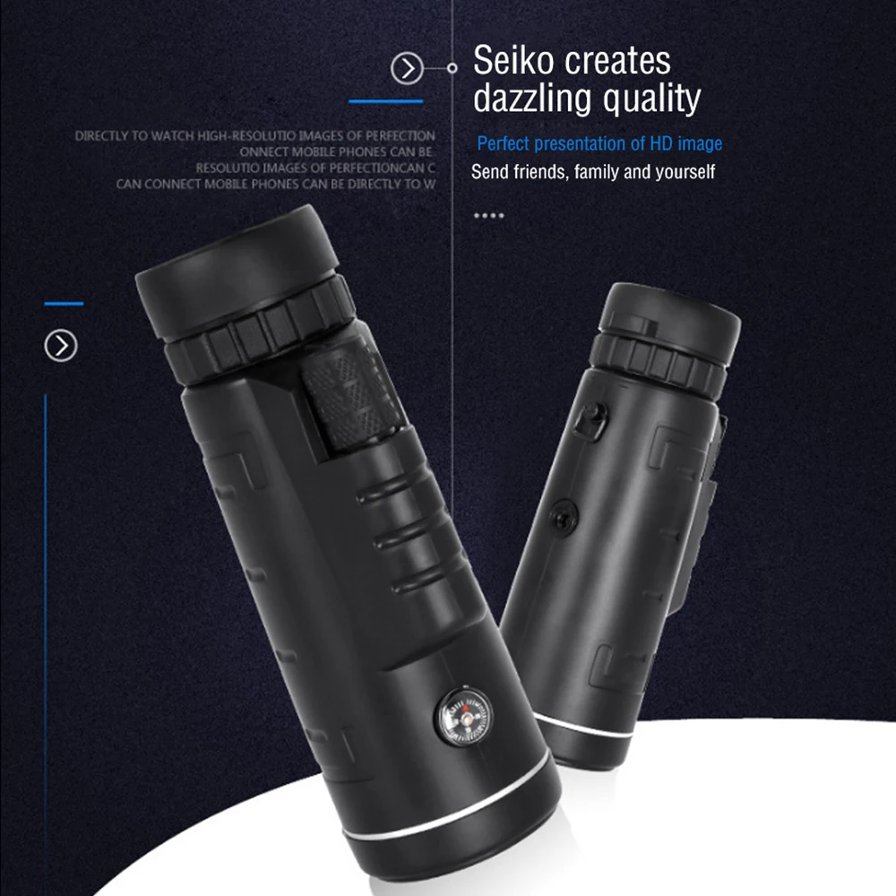 Телескоп Монокуляр около 40X60 монокулярный Бинокль Карманный телескоп для