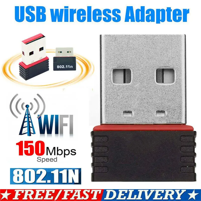 Беспроводной сетевой мини-адаптер Realtek RTL8188 USB WiFi 802.11b/G/N | Электроника
