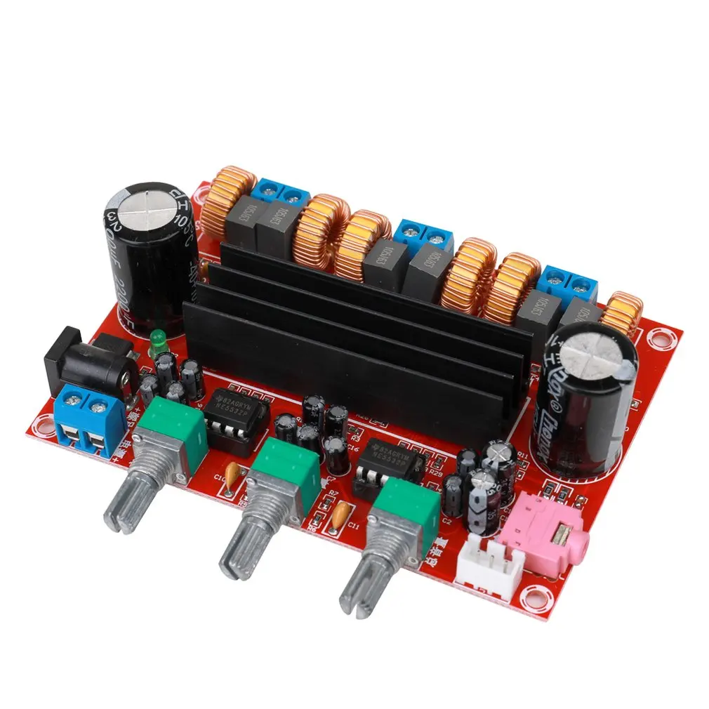 Xh-M139 2.1 Channel Digital Power Amplifier Board 12V-24V Wide Voltage Tpa3116D2 2*50W+100W | Электроника