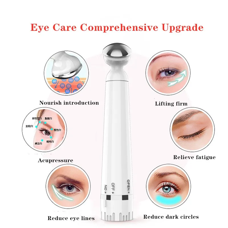 Electric Eye Massager Anti Aging Wrinkle Patch Relief Micro-current Massage Negative Ion Importing Eyes Lip Care Device Tool | Красота и