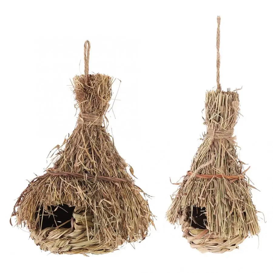 Плетеный вручную бамбуковый лист птичье гнездо подвесной домик для отдыха в виде