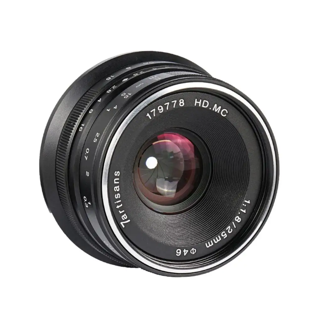7 artisans 25mm F1.8 Prime Lens for All Sony E Mount /Canon EOS-M Single Series / Fuji FX Mou | Электроника