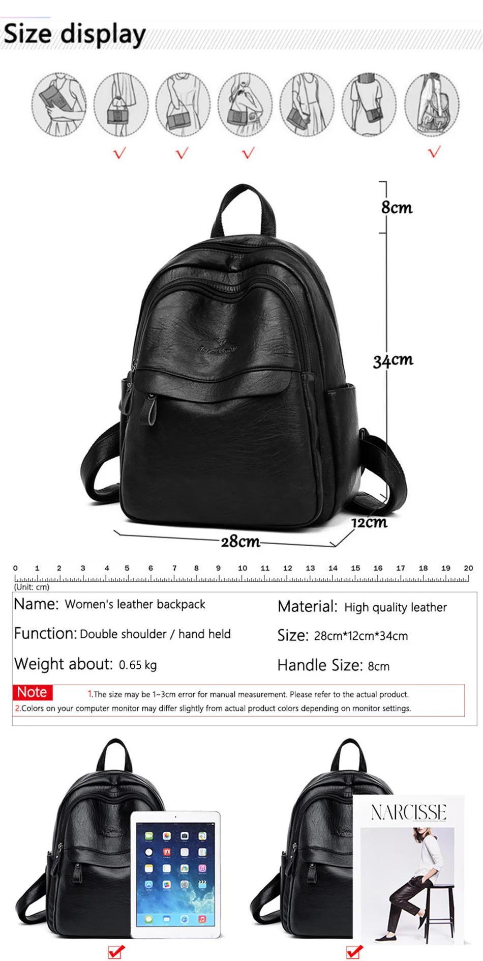 Женский кожаный рюкзак женский рюкзак для путешествий mochila feminina sac a dos femme школьные рюкзаки для подростков девочек опрятная сумка на плечо