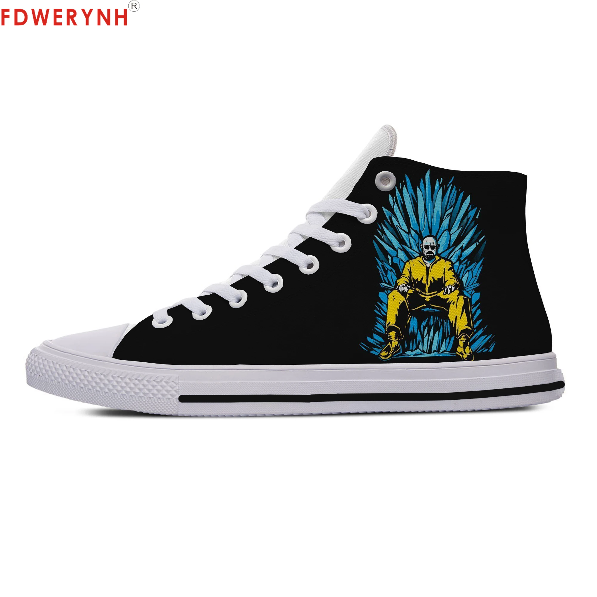 

Men Walking Shoes Not Breaking Bad Heisenberg Unisex-Breathable 3D Printing Logo Man Breathable Lightweight Canvas Shoes