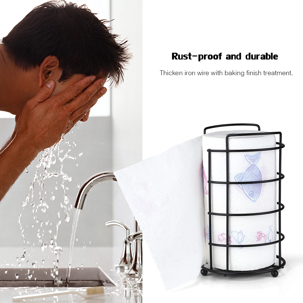 

Стойка для бумажных полотенец, держатель для хранения бумажных полотенец, держатель для рулонов бумаги, держатель для кухонных рулонов, дер...