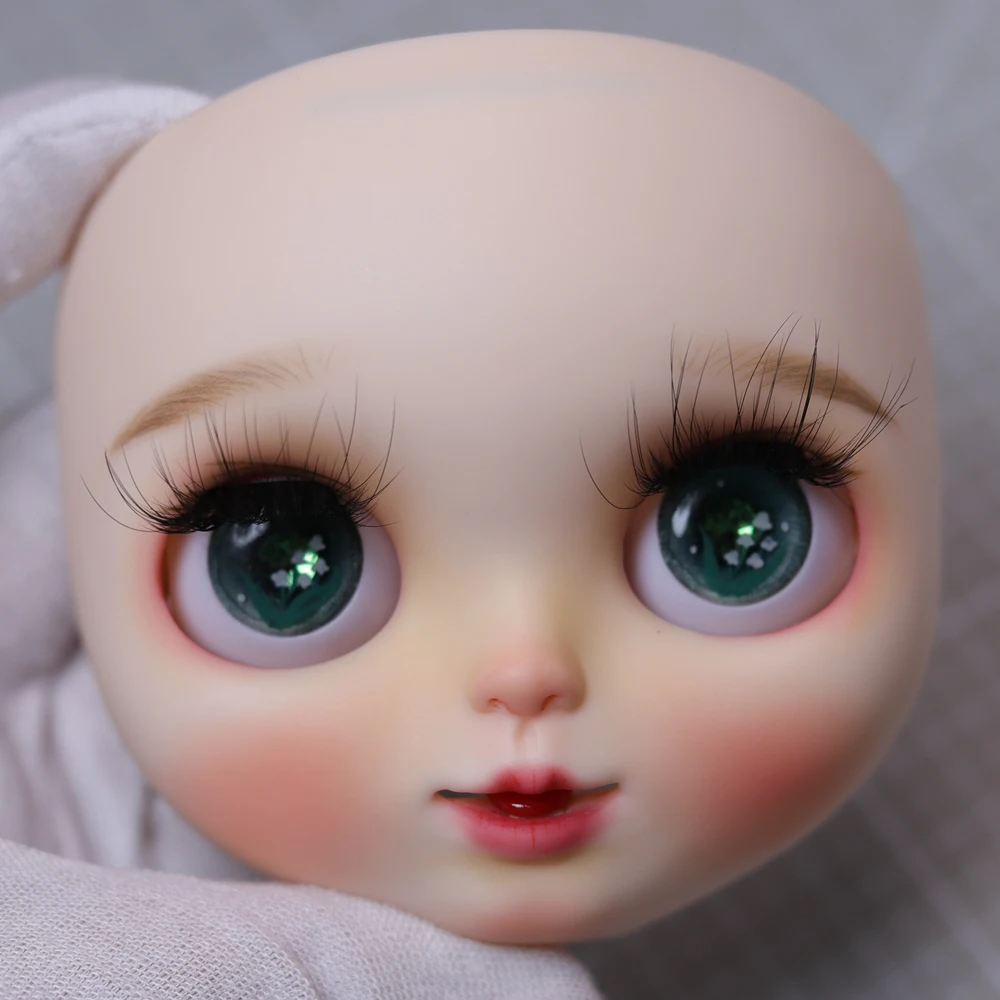 

Blyth кукольная тарелка с лицом для самостоятельного макияжа blyth, включая заднюю тарелку, кукла на заказ, Обнаженная, белая кожа blyth 11.21.3