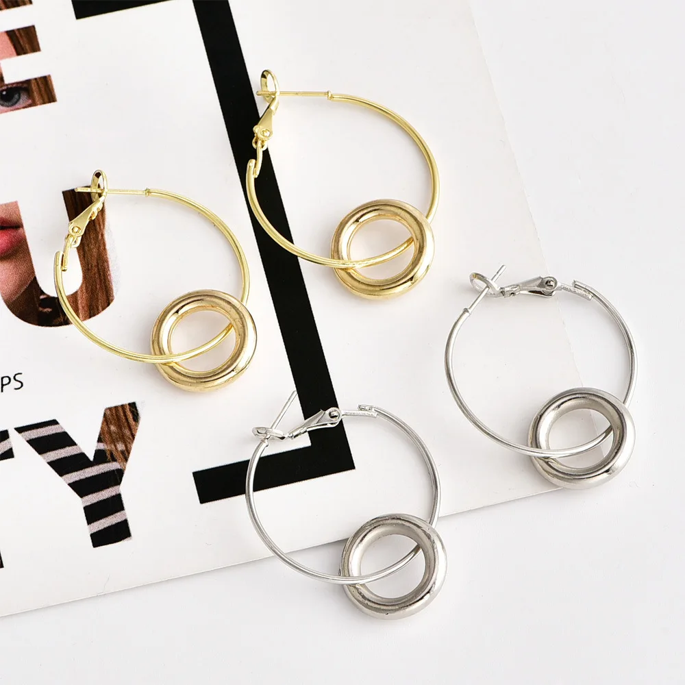 Новинка 2019 брендовые дизайнерские полые металлические круглые массивные серьги