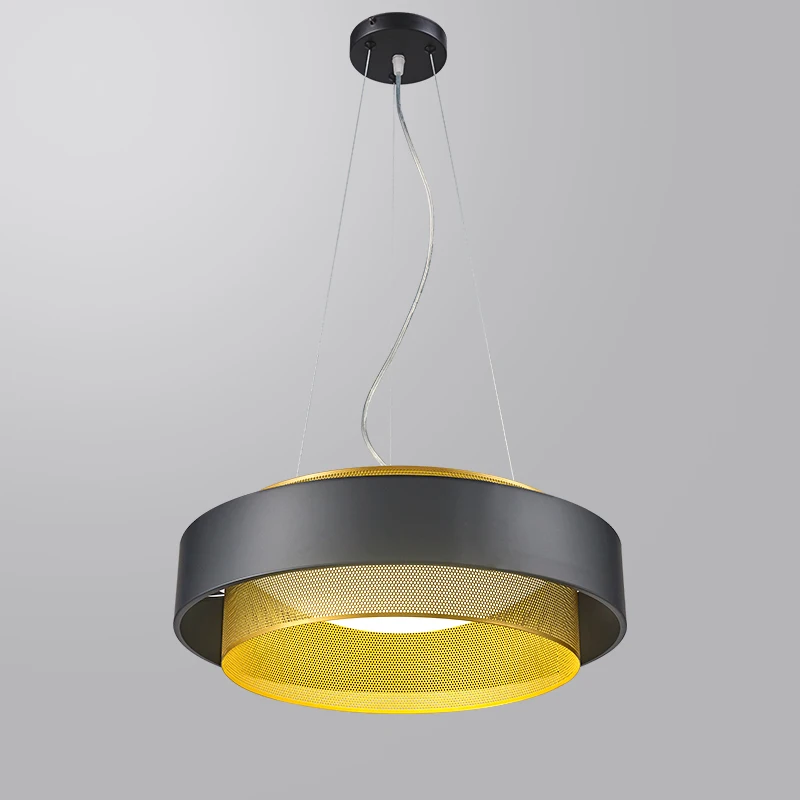 저렴한 북유럽 미니멀리스트 LED 거실 식당 샹들리에 포스트 모던 라운드 샹들리에 조명 블랙. 화이트 홈 바 샹들리에