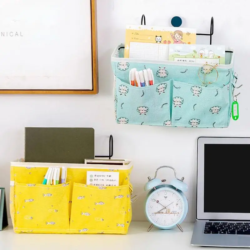 Многофункциональная прикроватная подвесная сумка для хранения с ламинированным