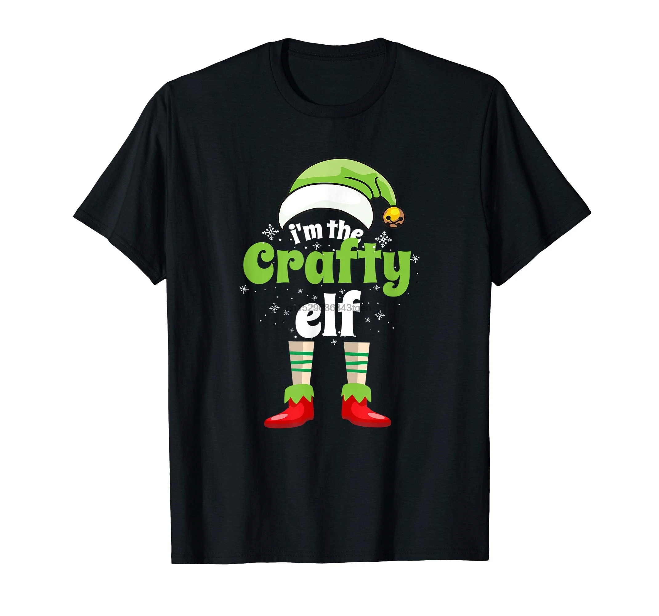 

I'm The Crafty T-Shirt-Men's T-Shirt-Black Matching Christmas Elf Elf Funny Family