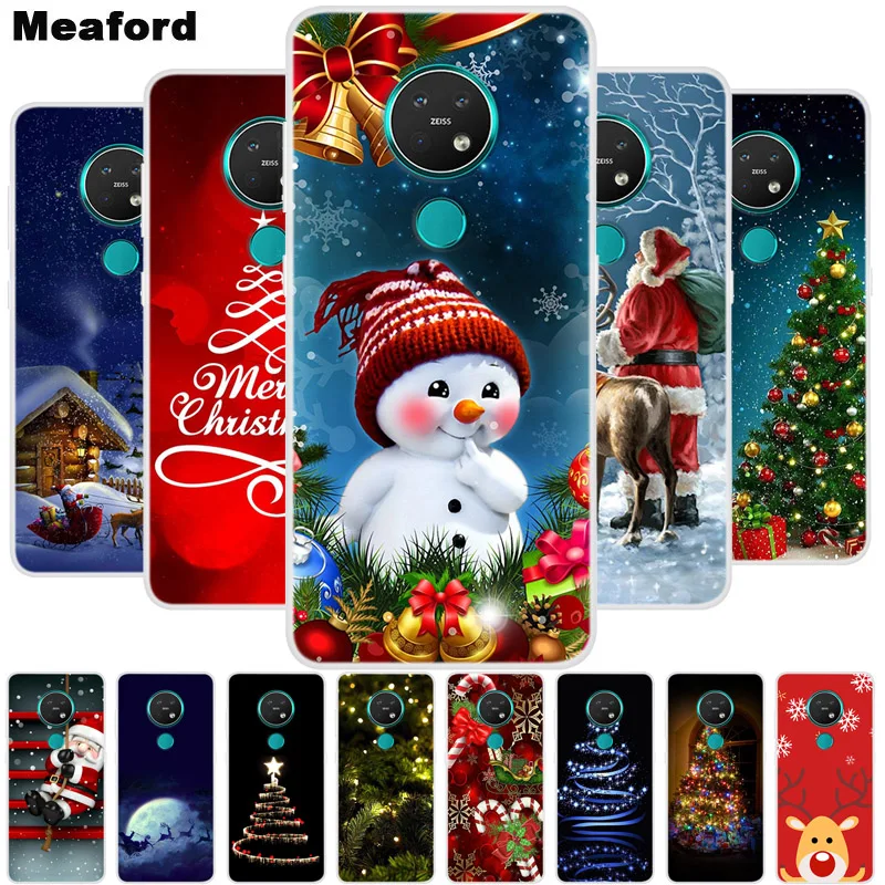 

Christmas Case For Nokia 2.3 Case Silicone Soft TPU Phone Cover For Nokia 2.2 6.2 7.2 5.3 8.3 6 4.2 1.3 C1 8.1 5.1 PlUS Case