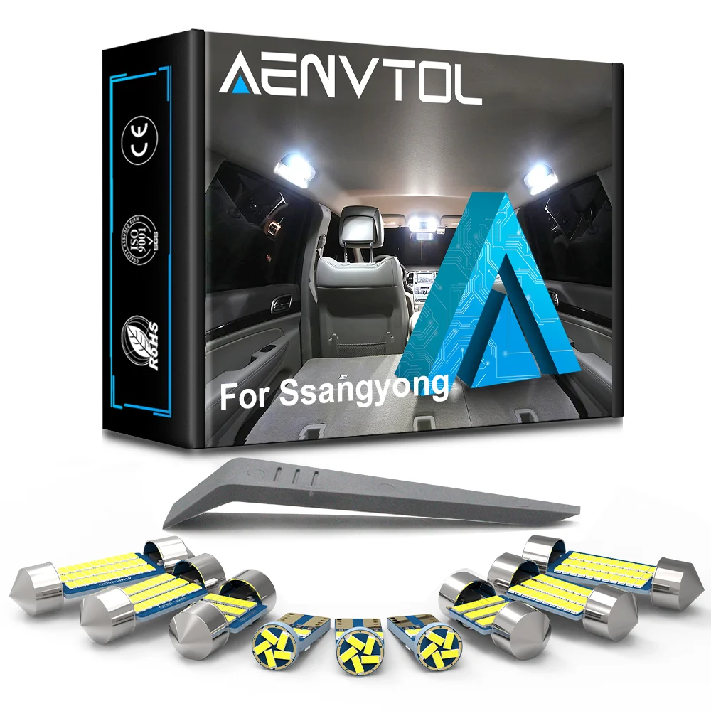 

AENVTOL For Ssangyong Rexton 4G Musso Turismo 2 Actyon Sports Korando C Tivoli Kyron Canbus Car LED Interior Light Indoor Lamp